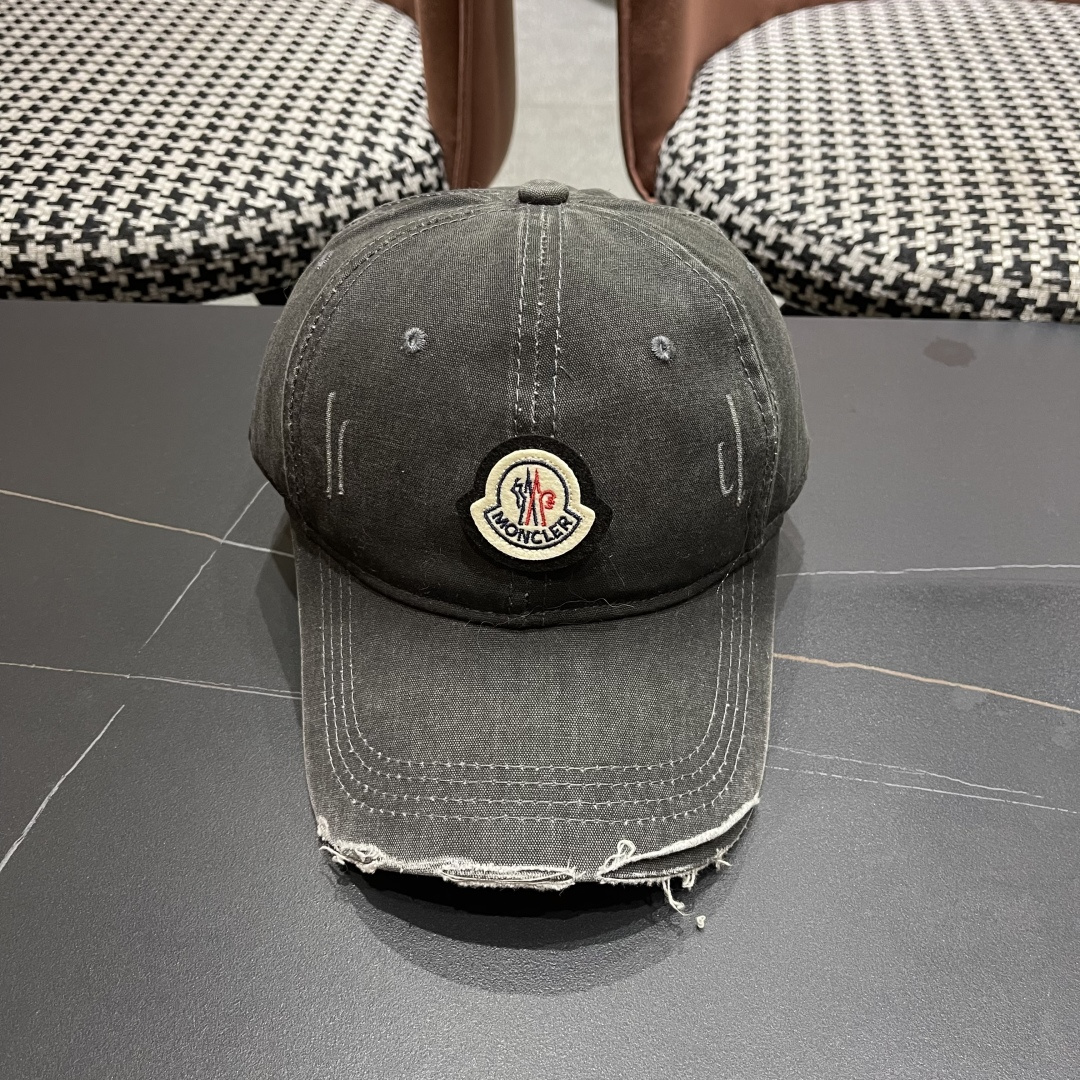  Moncler蒙口新款棒球帽，原版帆布料纯棉内里，轻盈透气！质量超赞，基础头围56，贴片可调节。