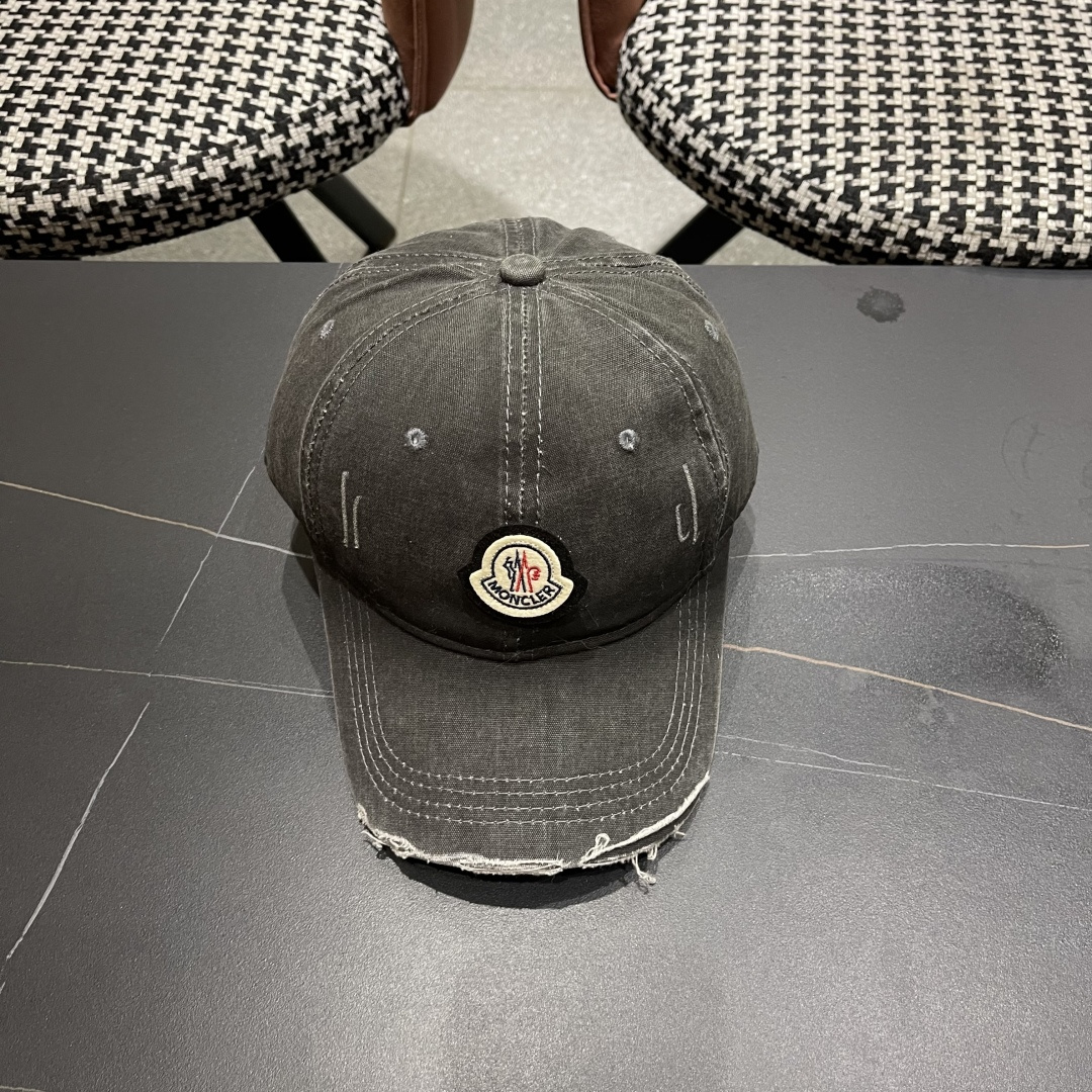  Moncler蒙口新款棒球帽，原版帆布料纯棉内里，轻盈透气！质量超赞，基础头围56，贴片可调节。
