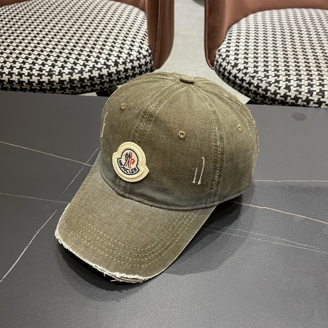  Moncler蒙口新款棒球帽，原版帆布料纯棉内里，轻盈透气！质量超赞，基础头围56，贴片可调节。