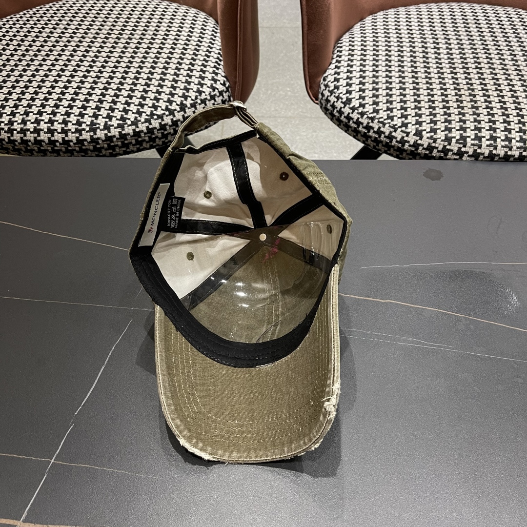  Moncler蒙口新款棒球帽，原版帆布料纯棉内里，轻盈透气！质量超赞，基础头围56，贴片可调节。