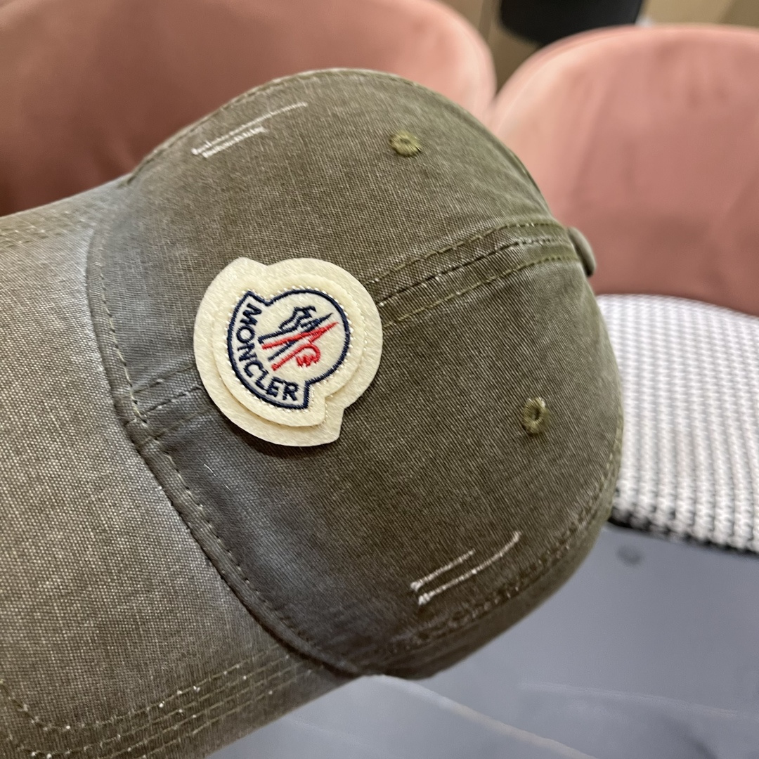  Moncler蒙口新款棒球帽，原版帆布料纯棉内里，轻盈透气！质量超赞，基础头围56，贴片可调节。