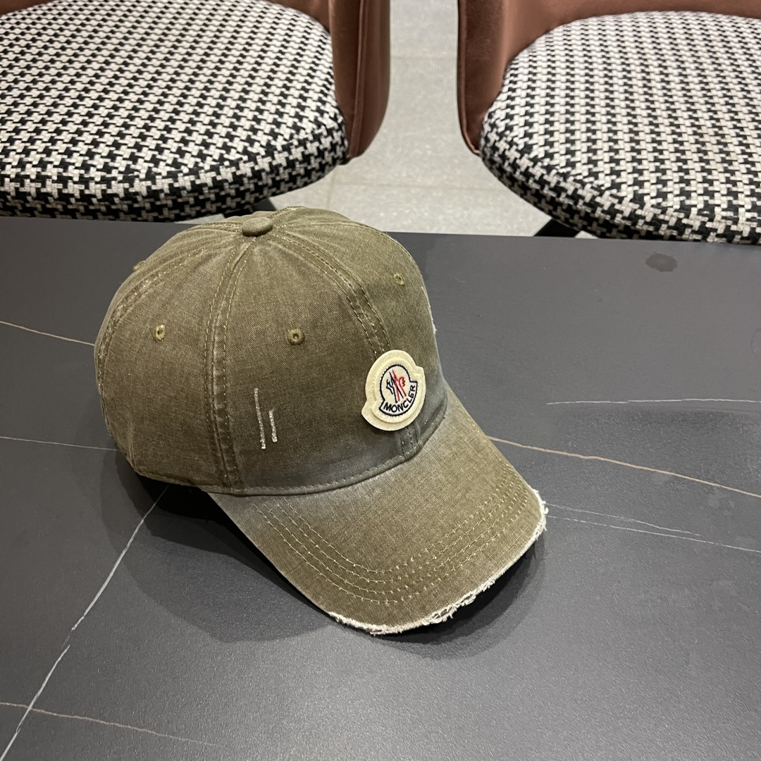  Moncler蒙口新款棒球帽，原版帆布料纯棉内里，轻盈透气！质量超赞，基础头围56，贴片可调节。