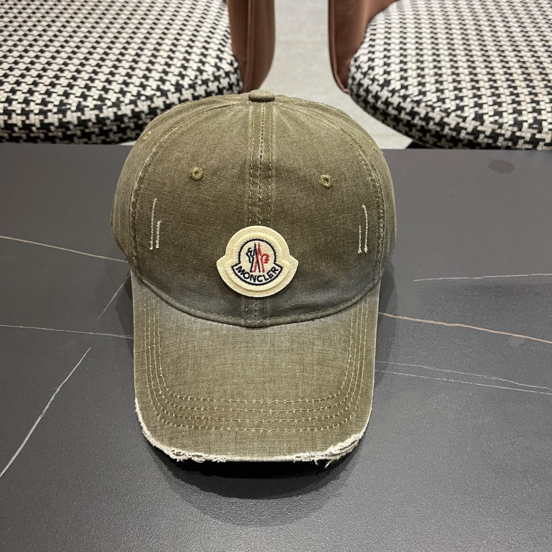  Moncler蒙口新款棒球帽，原版帆布料纯棉内里，轻盈透气！质量超赞，基础头围56，贴片可调节。