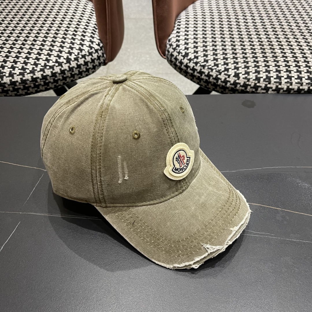  Moncler蒙口新款棒球帽，原版帆布料纯棉内里，轻盈透气！质量超赞，基础头围56，贴片可调节。