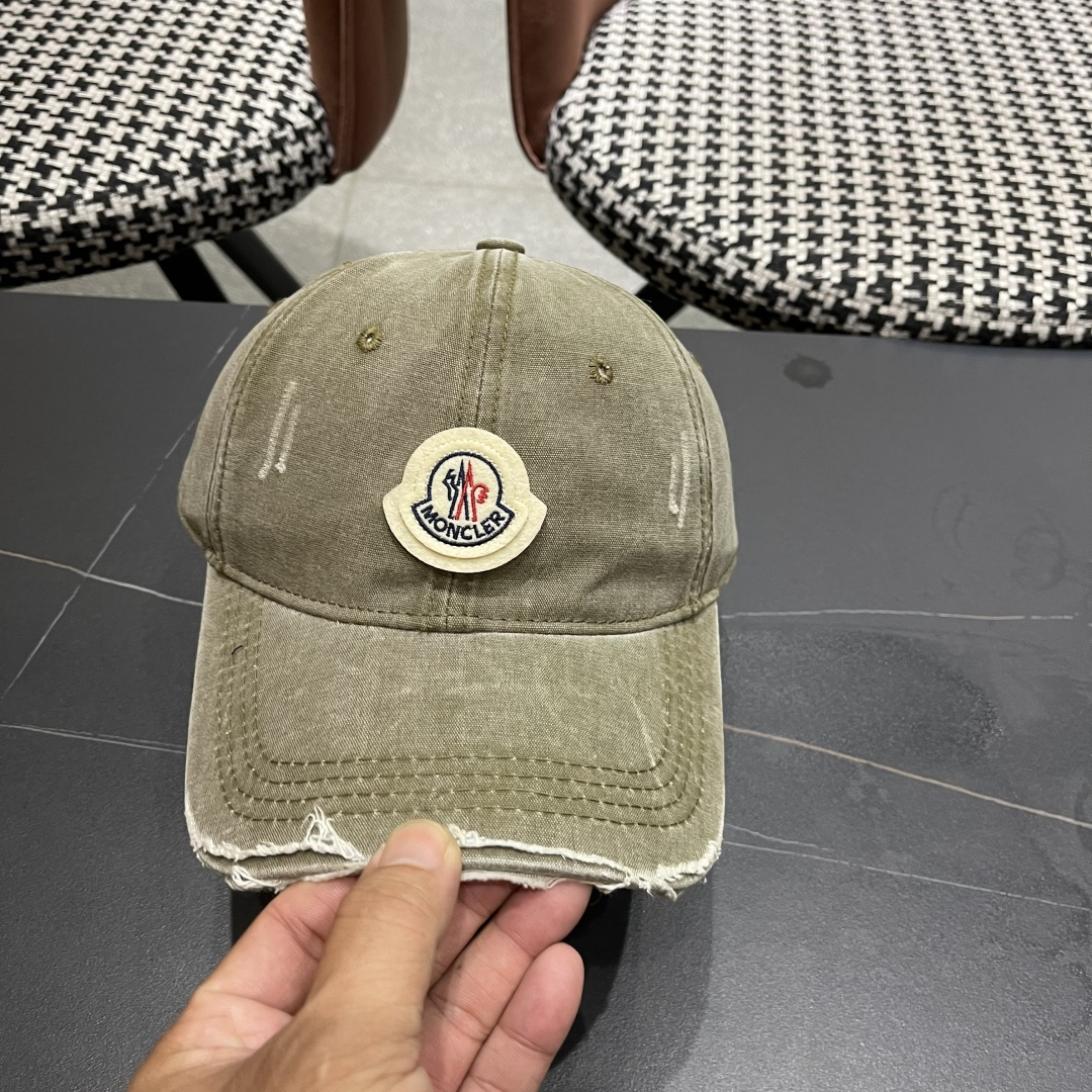  Moncler蒙口新款棒球帽，原版帆布料纯棉内里，轻盈透气！质量超赞，基础头围56，贴片可调节。