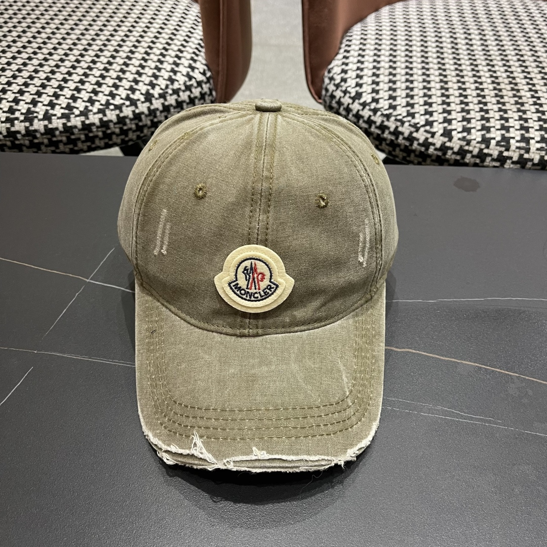  Moncler蒙口新款棒球帽，原版帆布料纯棉内里，轻盈透气！质量超赞，基础头围56，贴片可调节。