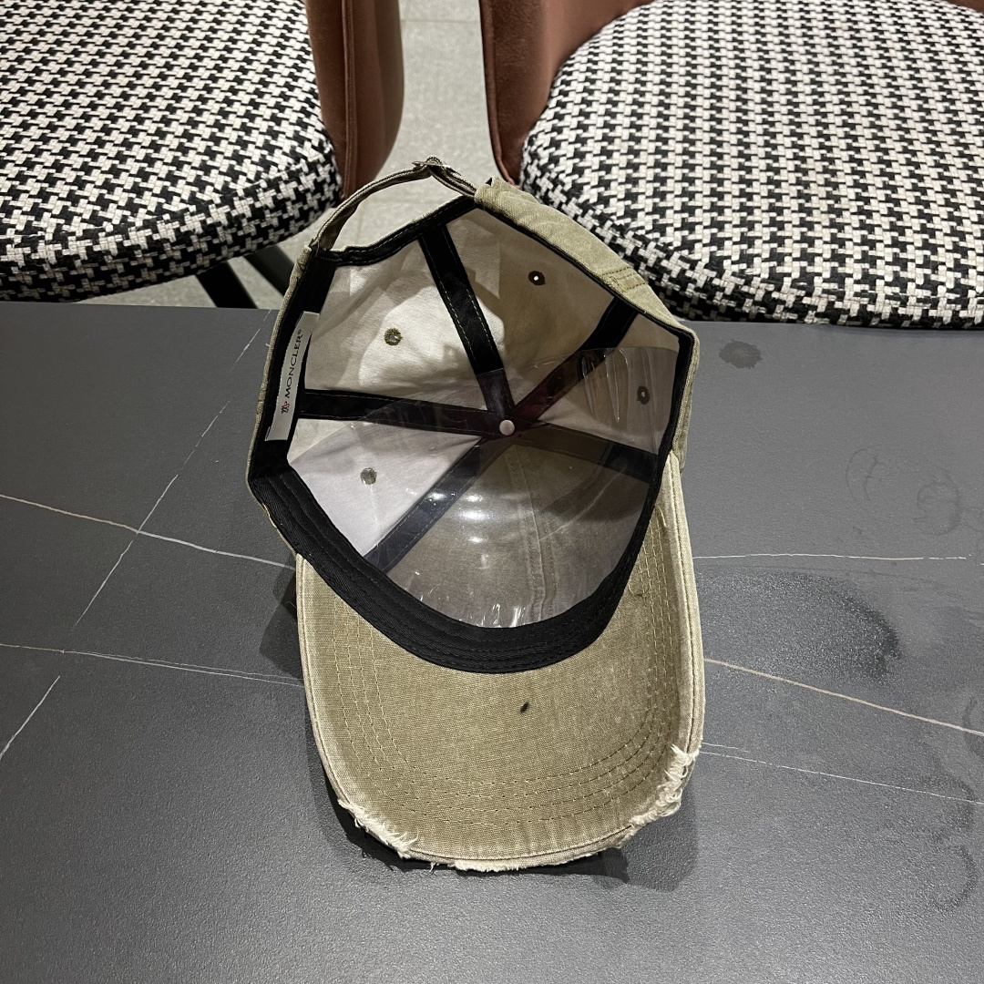  Moncler蒙口新款棒球帽，原版帆布料纯棉内里，轻盈透气！质量超赞，基础头围56，贴片可调节。