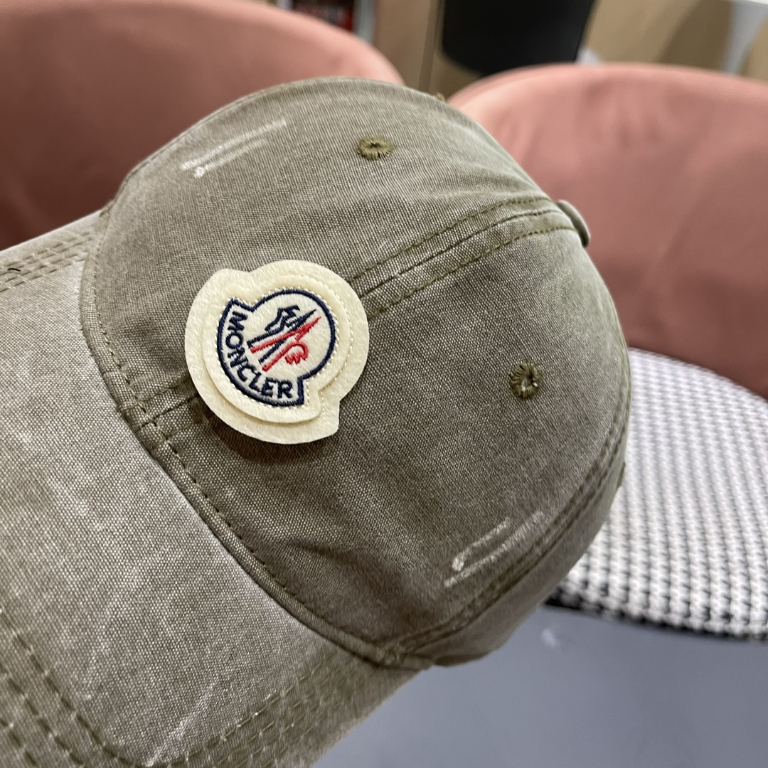  Moncler蒙口新款棒球帽，原版帆布料纯棉内里，轻盈透气！质量超赞，基础头围56，贴片可调节。