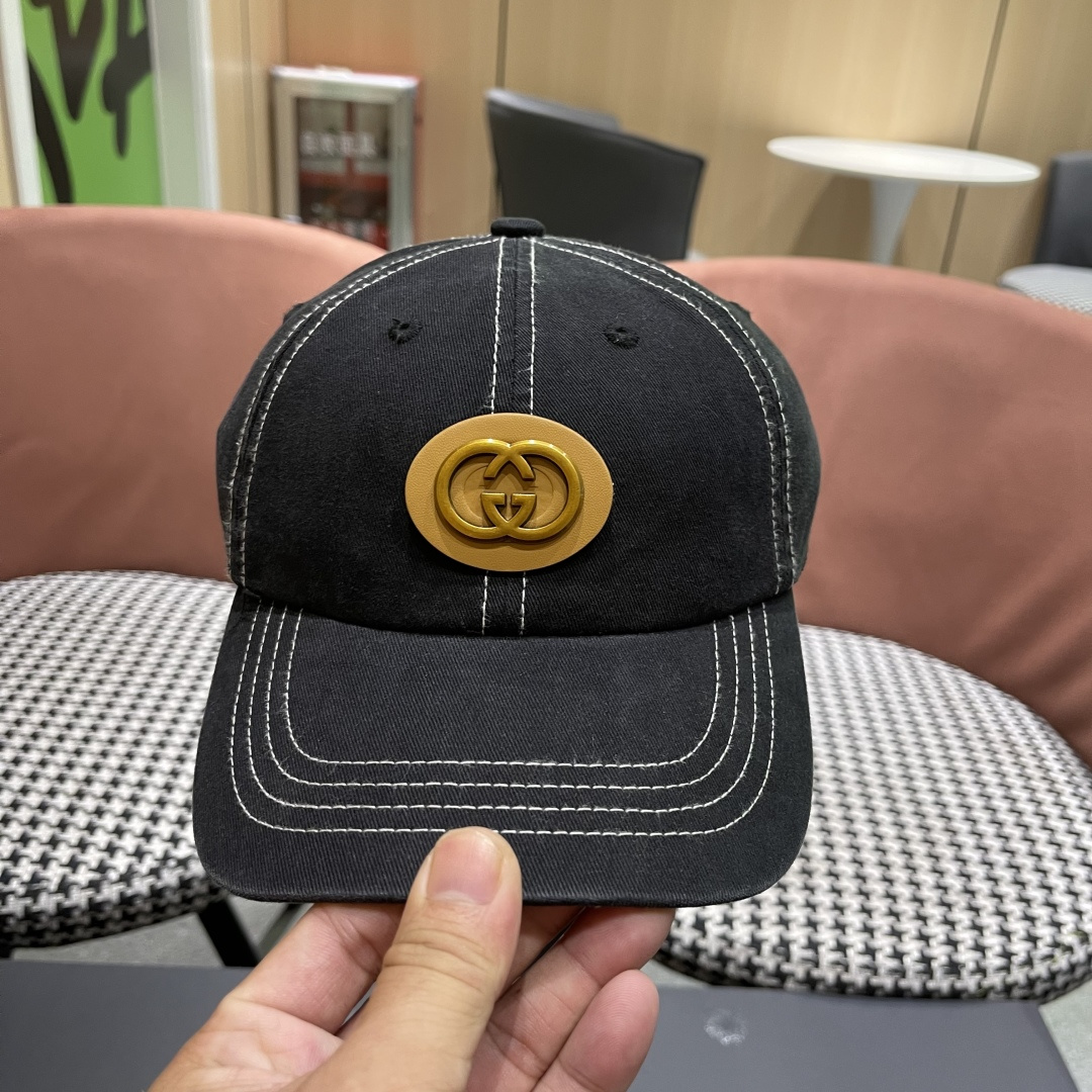  古奇Gucci 新款原单棒球帽🧢， 精致純也格调很有感觉，很酷很时尚，质量超赞