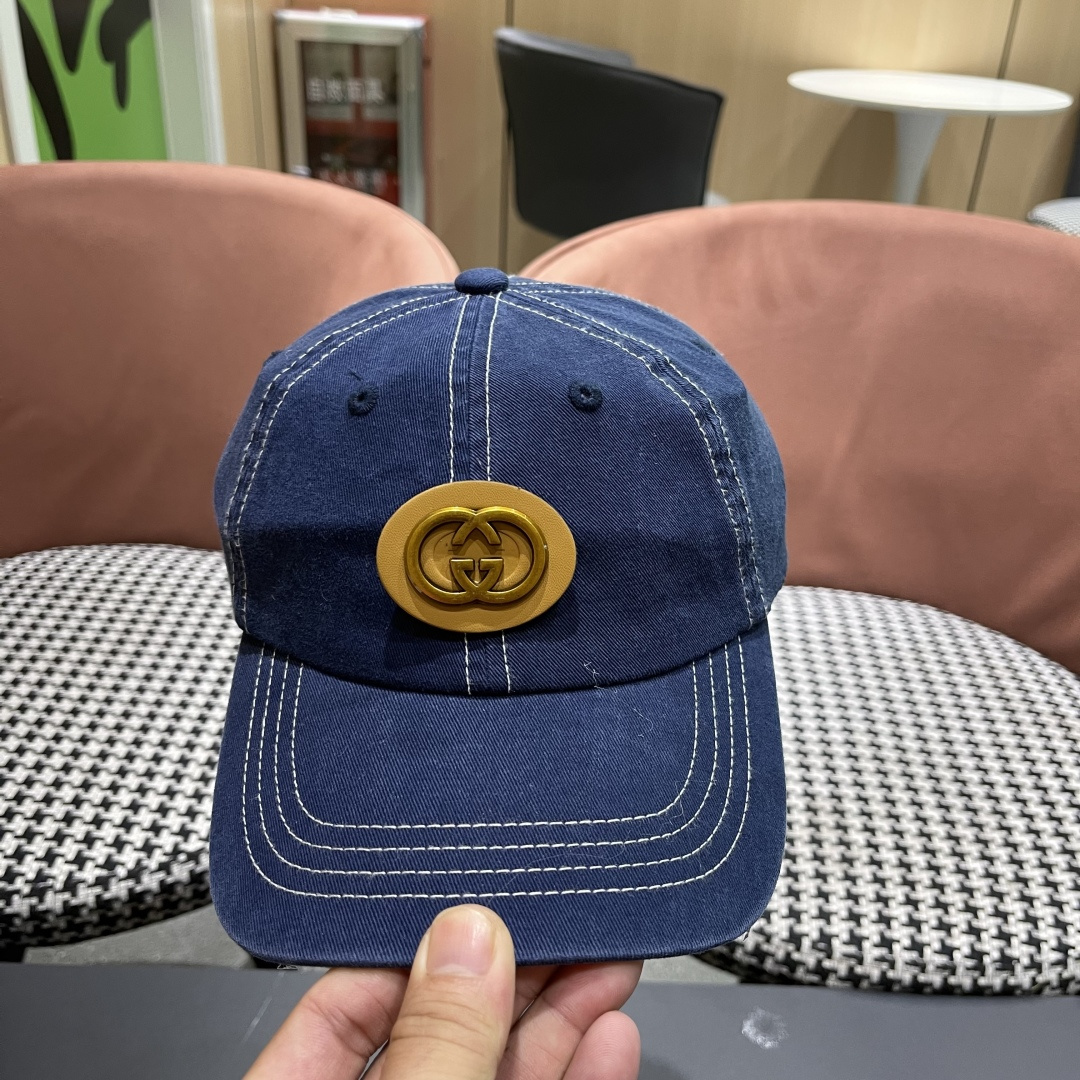  古奇Gucci 新款原单棒球帽🧢， 精致純也格调很有感觉，很酷很时尚，质量超赞