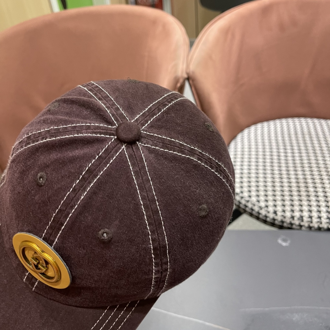  古奇Gucci 新款原单棒球帽🧢， 精致純也格调很有感觉，很酷很时尚，质量超赞