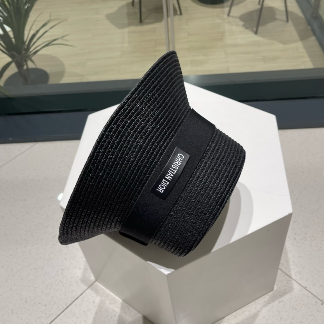  Dior迪奥新款草帽，平顶桶帽头