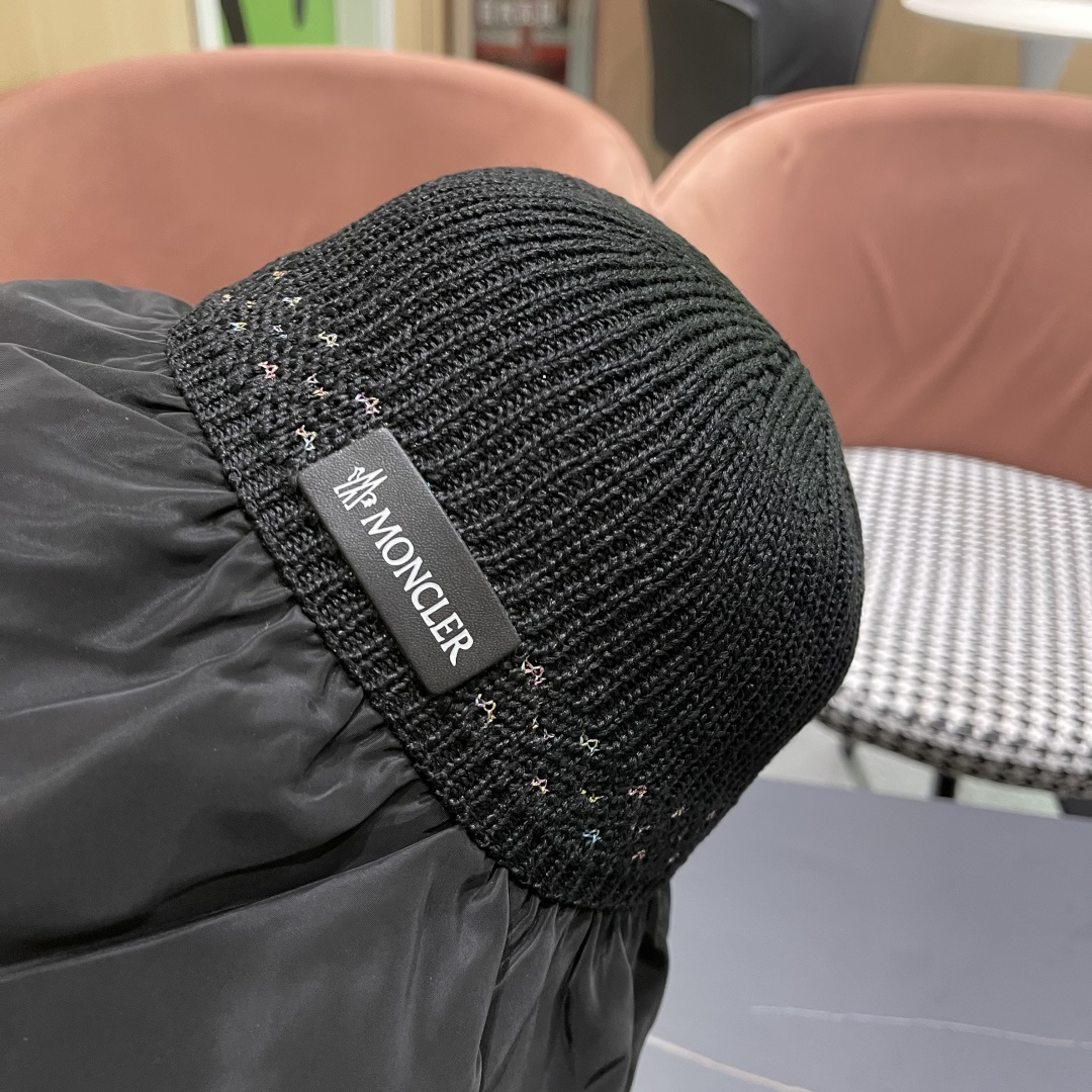  蒙口Moncler🆕日本UV黑胶防晒帽女夏季防紫外线遮阳帽大
帽檐渔夫帽遮脸太阳帽子