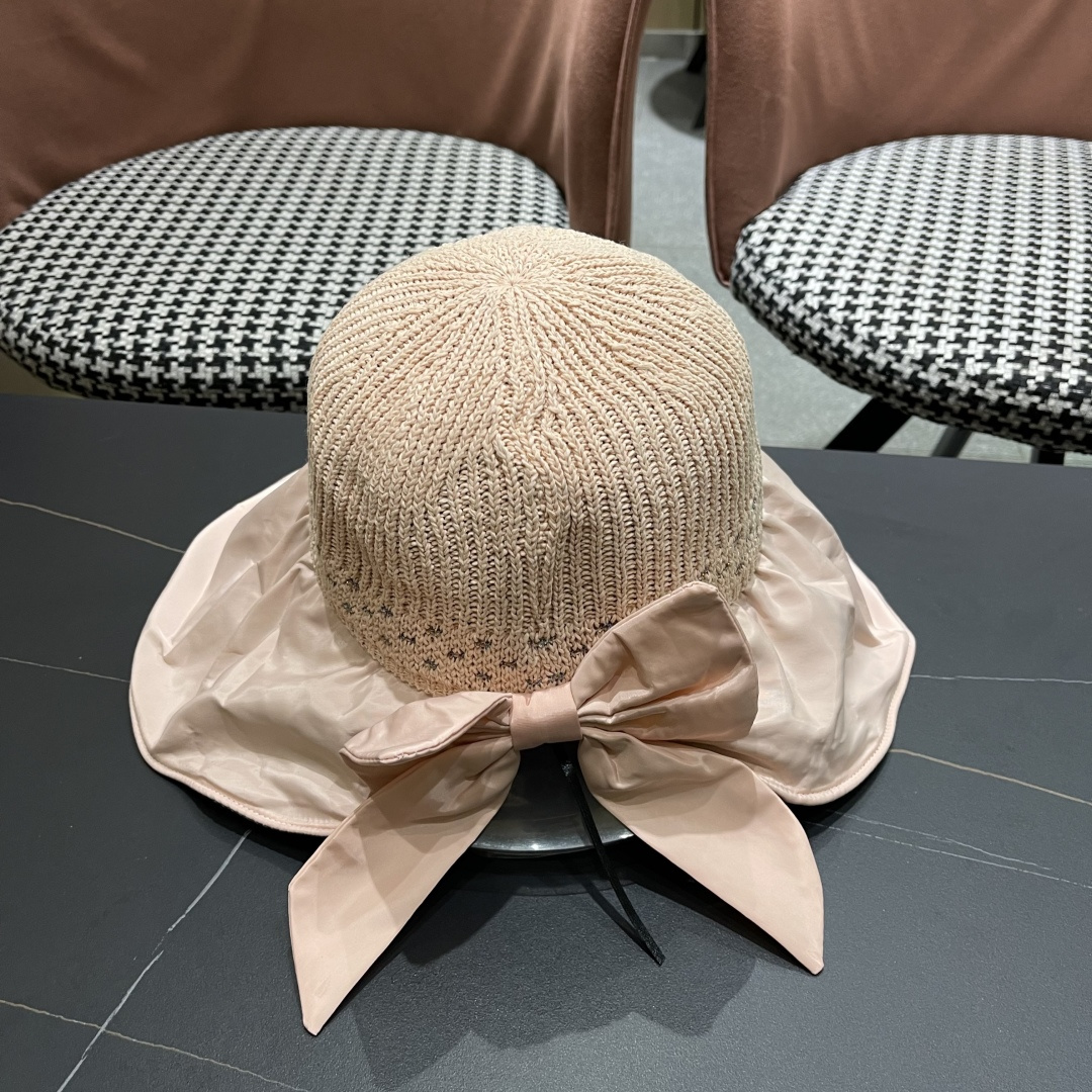  蒙口Moncler🆕日本UV黑胶防晒帽女夏季防紫外线遮阳帽大
帽檐渔夫帽遮脸太阳帽子