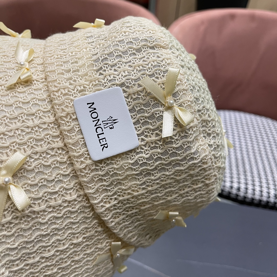  蒙口moncler甜美蝴蝶结薄款渔夫帽子女款2025新款夏季时尚
透气遮阳盆帽防晒帽