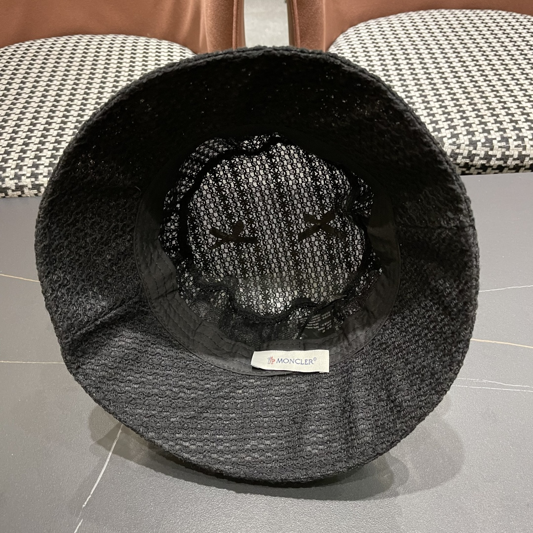  蒙口moncler甜美蝴蝶结薄款渔夫帽子女款2025新款夏季时尚
透气遮阳盆帽防晒帽