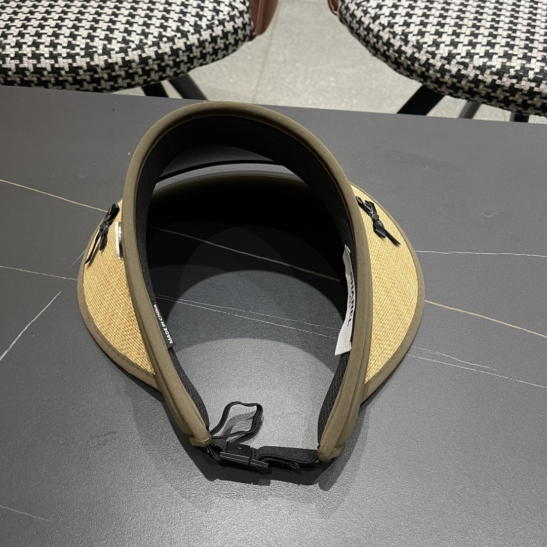  Chanel香奈儿韩系蝴蝶结夏季遮阳空顶帽度假沙滩防晒帽

