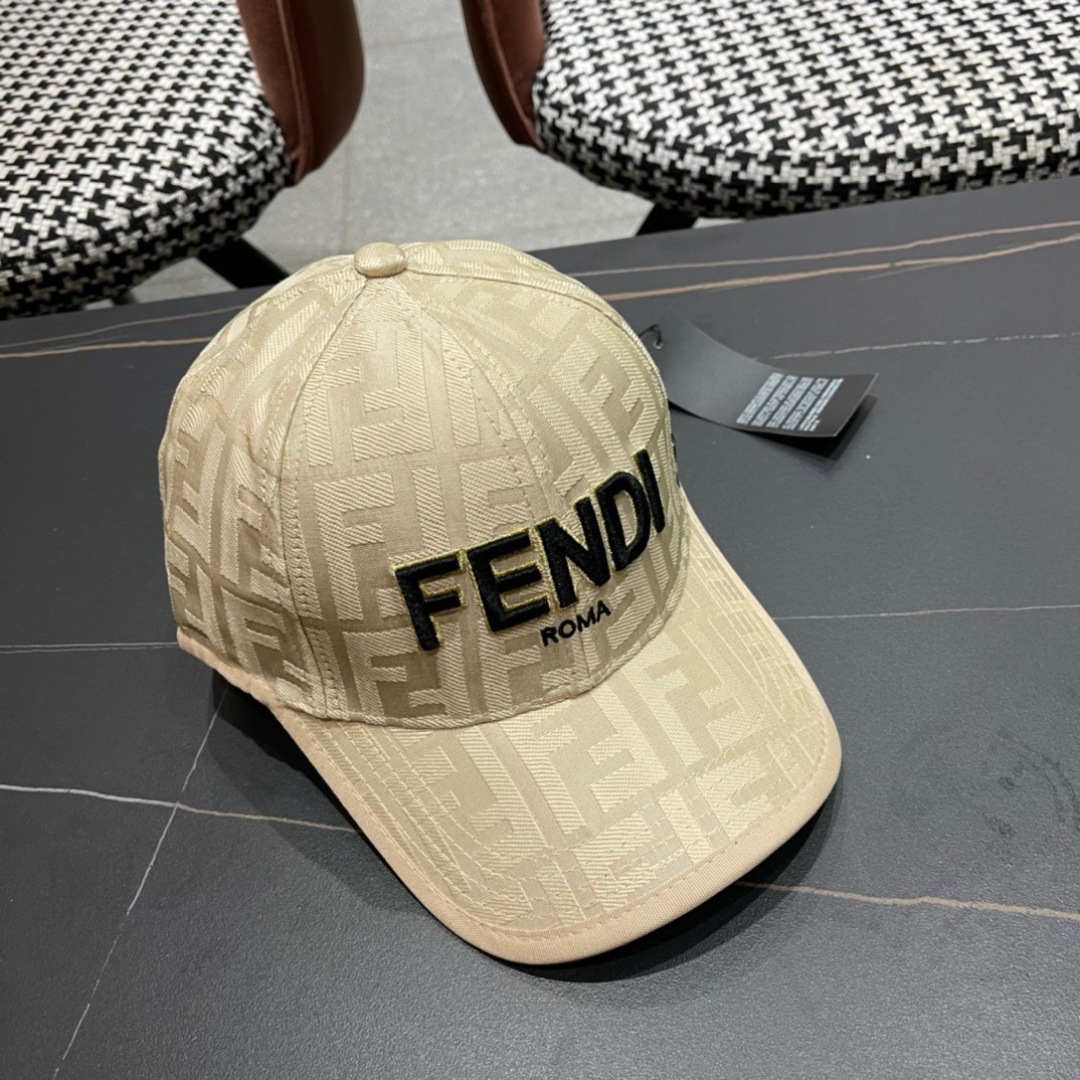  Fendi（芬迪）新款原单棒球帽， 双F提花，专柜常年热卖款，口碑极佳，11开模订制轻盈透气！质量超赞