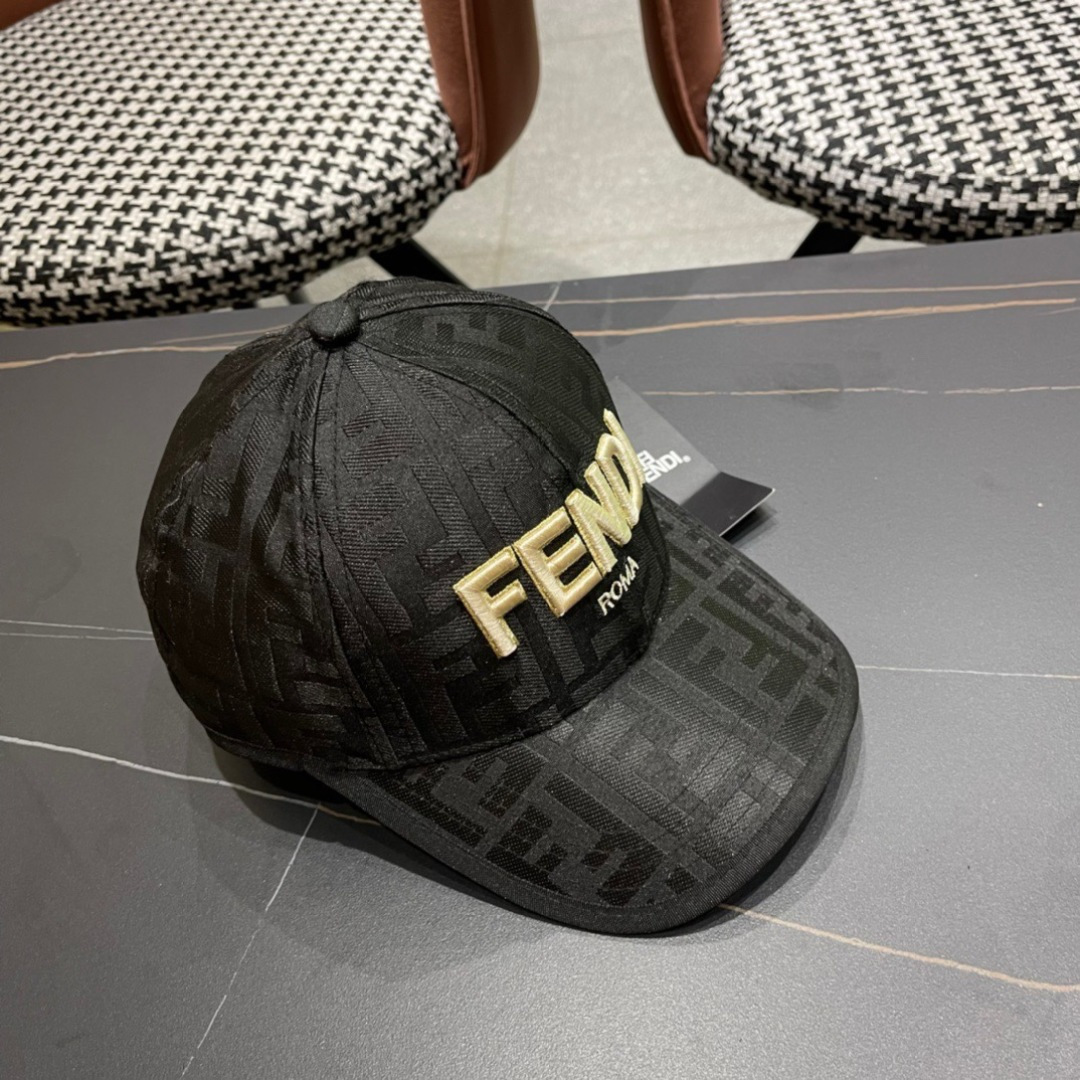  Fendi（芬迪）新款原单棒球帽， 双F提花，专柜常年热卖款，口碑极佳，11开模订制轻盈透气！质量超赞