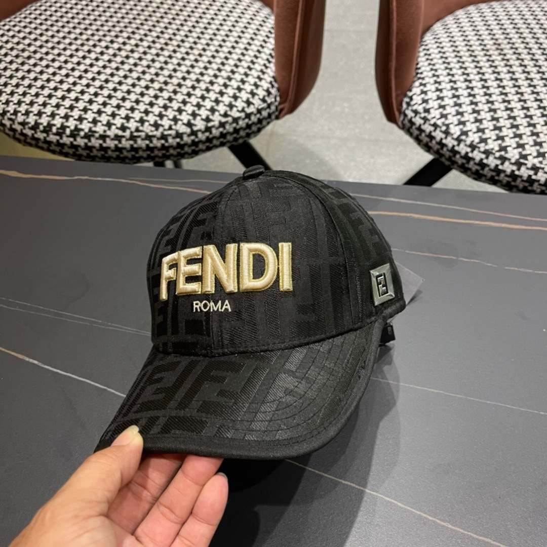  Fendi（芬迪）新款原单棒球帽， 双F提花，专柜常年热卖款，口碑极佳，11开模订制轻盈透气！质量超赞