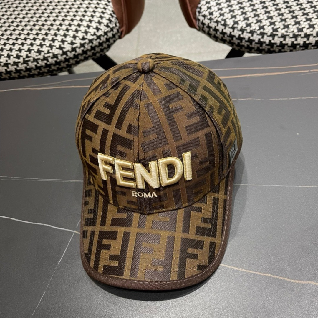  Fendi（芬迪）新款原单棒球帽， 双F提花，专柜常年热卖款，口碑极佳，11开模订制轻盈透气！质量超赞