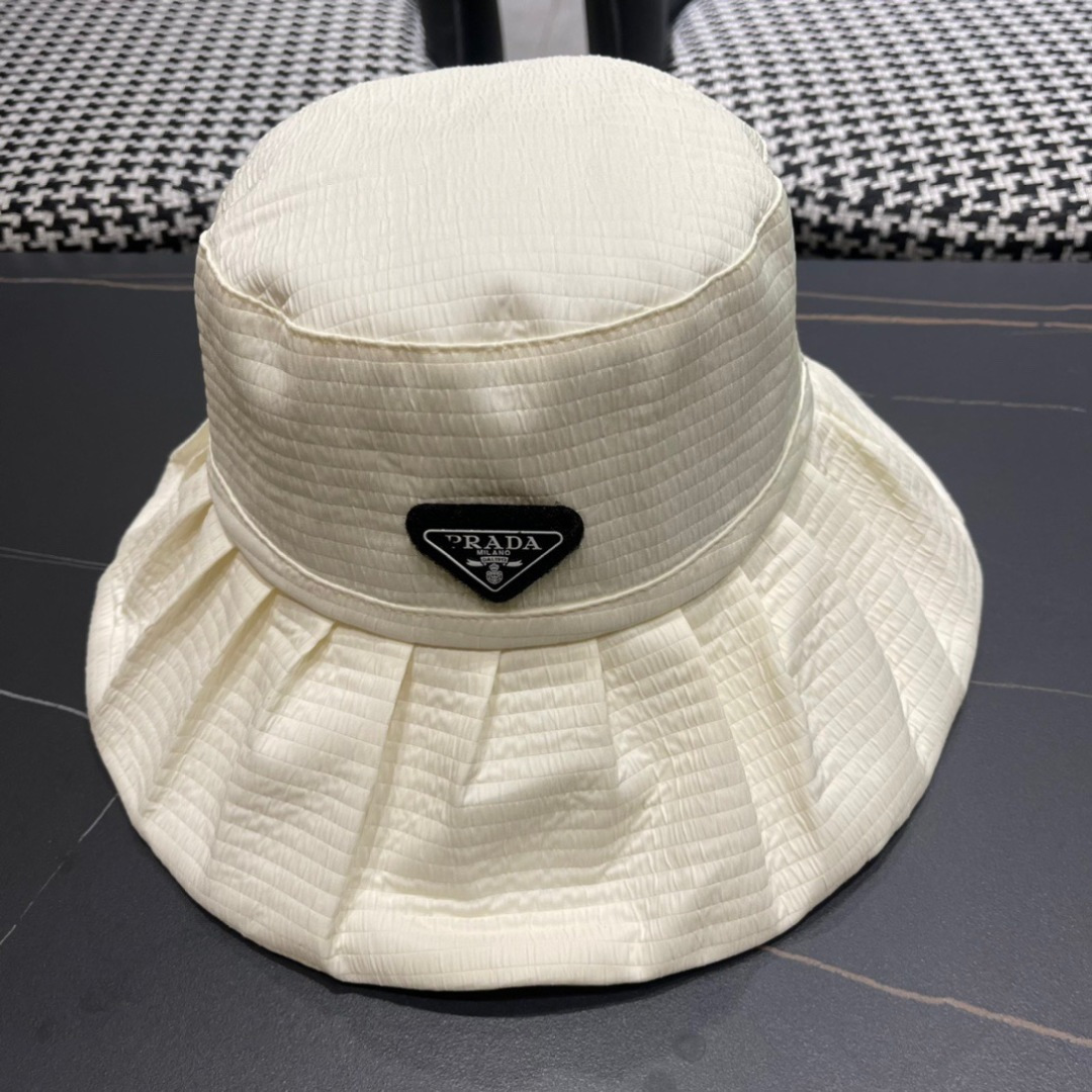 【普拉达】2025春夏新款渔夫帽，新款出货，大牌款超好搭配，赶紧入手！出行必备