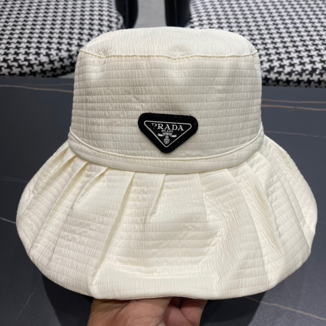 【普拉达】2025春夏新款渔夫帽，新款出货，大牌款超好搭配，赶紧入手！出行必备