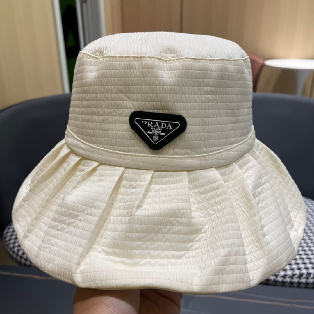 【普拉达】2025春夏新款渔夫帽，新款出货，大牌款超好搭配，赶紧入手！出行必备