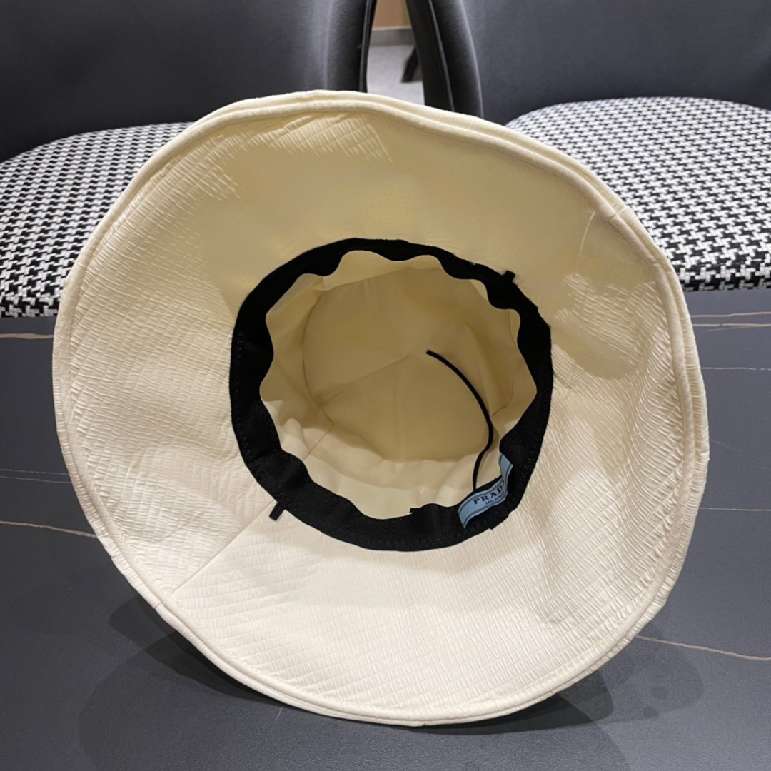 【普拉达】2025春夏新款渔夫帽，新款出货，大牌款超好搭配，赶紧入手！出行必备