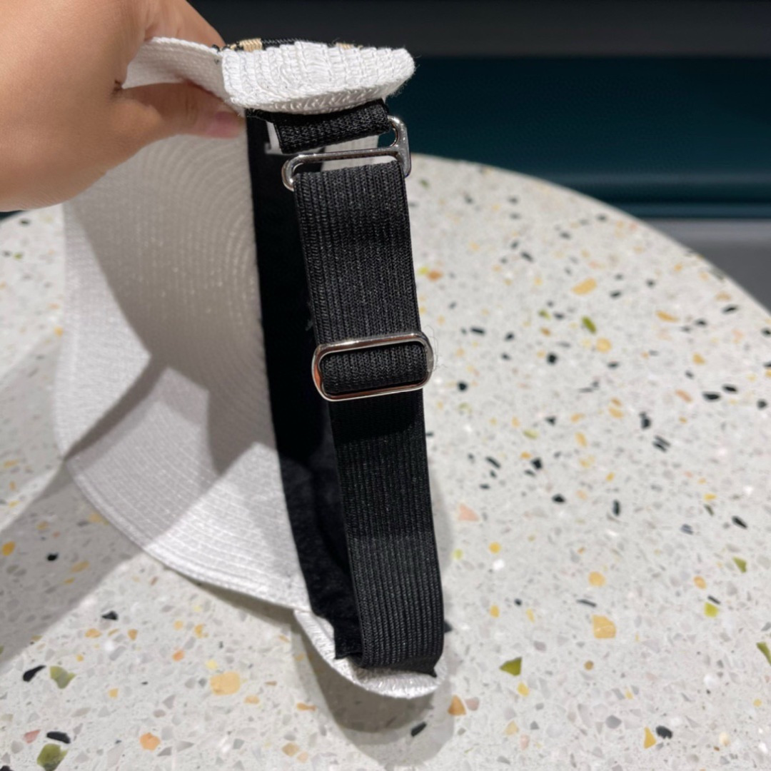  迪奥Dior 原单空顶草帽鸭舌帽，个性大牌范，重工定制，遮阳防晒帽