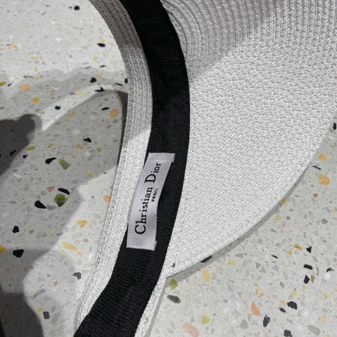  迪奥Dior 原单空顶草帽鸭舌帽，个性大牌范，重工定制，遮阳防晒帽
