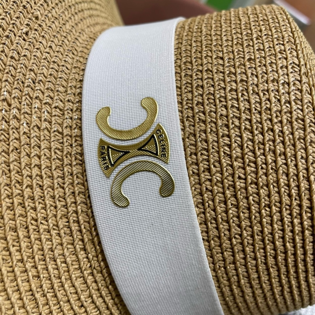 【CELINE赛琳】2025新款大牌简约草帽  夏天海边首选～材质升级手工定制，质感满分