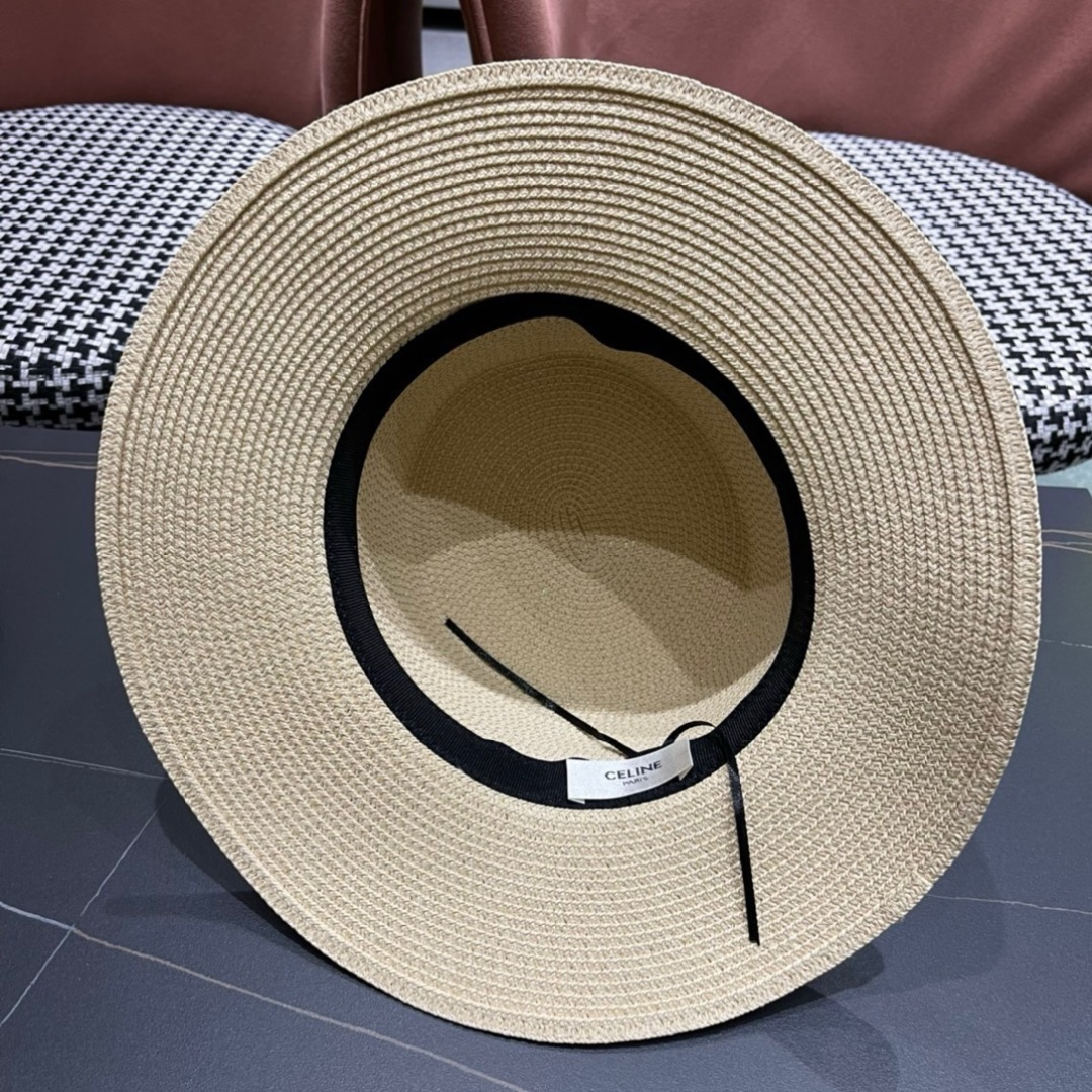 【CELINE赛琳】2025新款大牌简约草帽  夏天海边首选～材质升级手工定制，质感满分