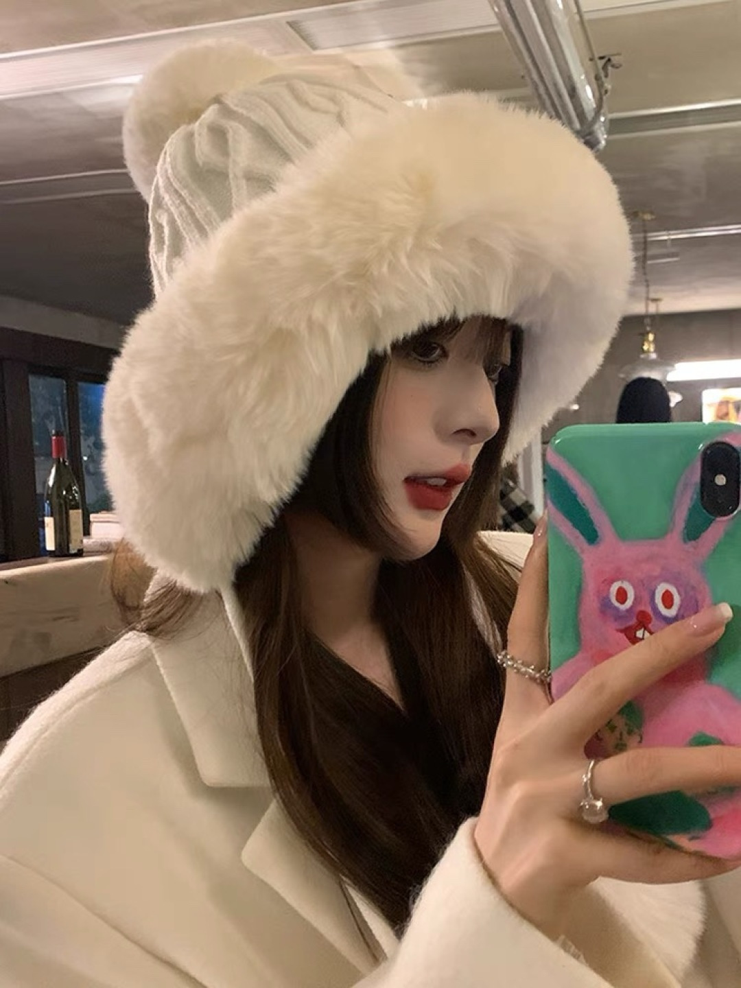 NO:366199,Dior thickened velvet warm ear protection knitted hat for women in autumn and winter face showing small wool hat cold riding bike Lei Feng hat fisherman hat baseball hat knit hat, hat, dior, dior, espadrilles, hatsDior迪奥加厚加绒保暖护耳针织帽子女秋冬显脸小毛线帽防寒骑车雷锋帽帽子渔夫帽棒球帽针织帽,帽子,dior,dior,espadrilles,hats,hat