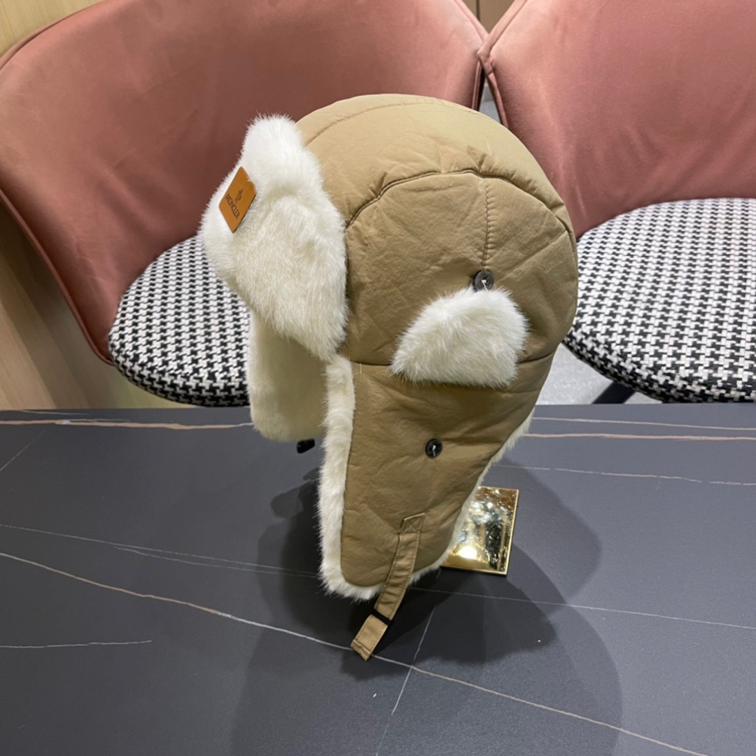  moncler蒙口新款冬加绒保暖护耳雷锋女士棉帽冬天防风寒套头帽子滑雪东北加厚骑行帽