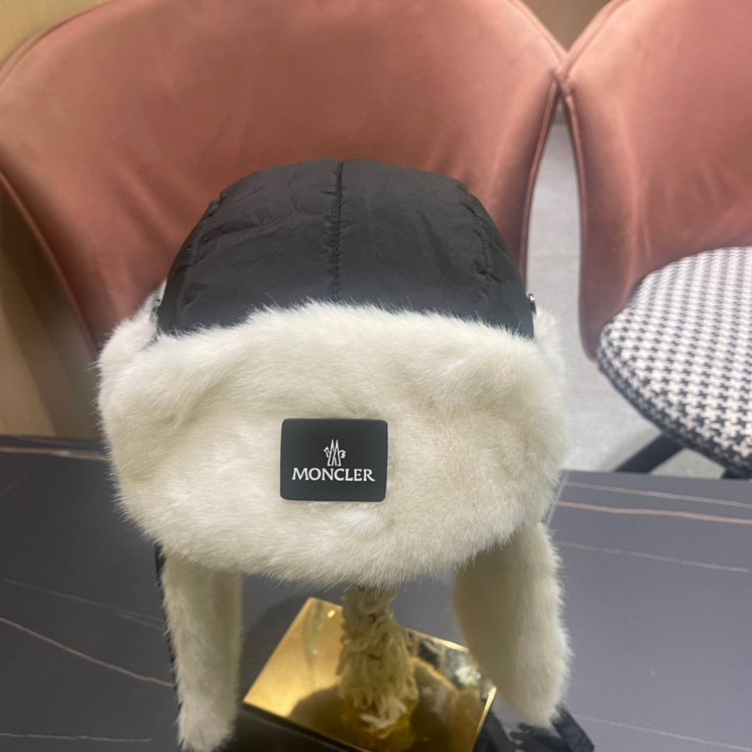  moncler蒙口新款冬加绒保暖护耳雷锋女士棉帽冬天防风寒套头帽子滑雪东北加厚骑行帽