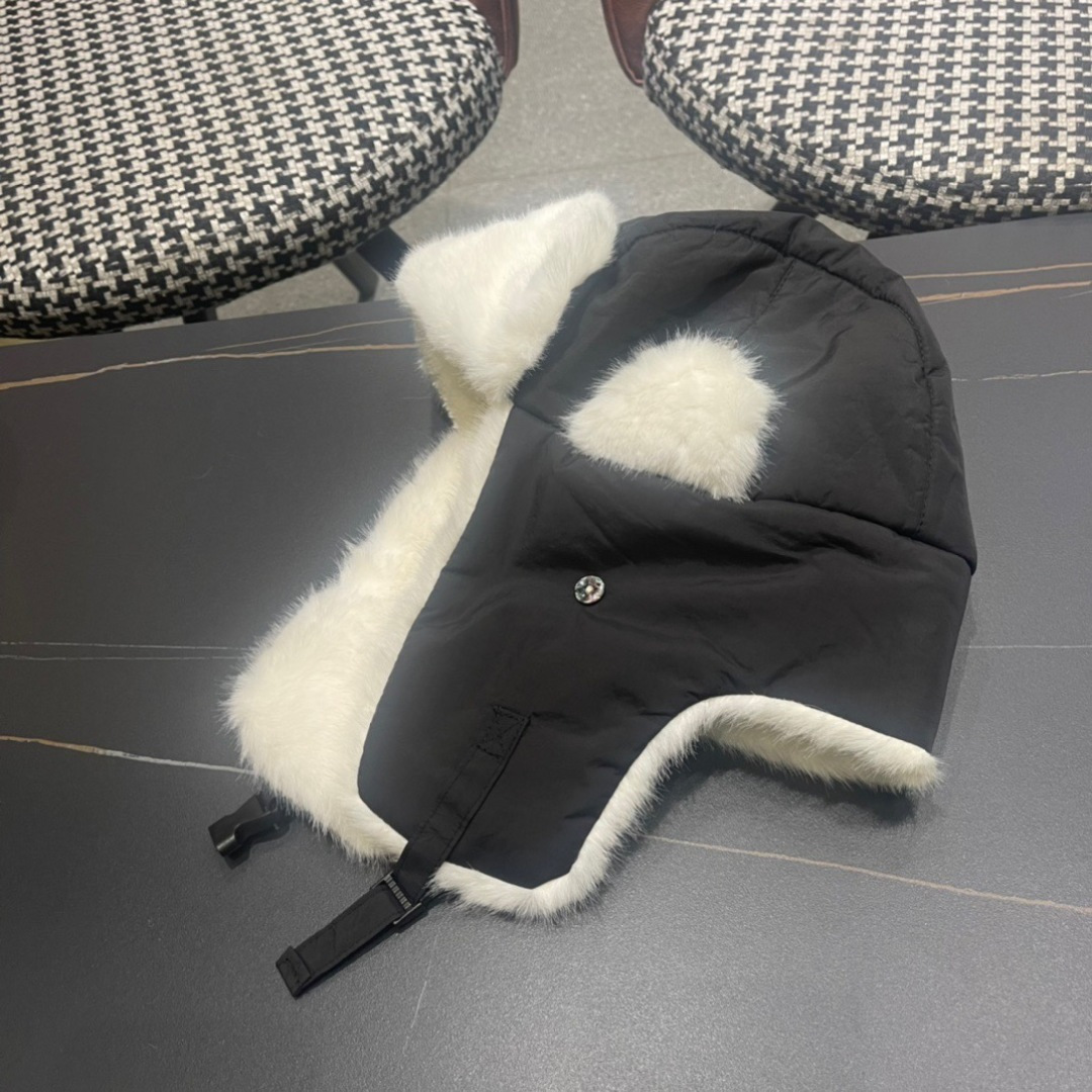  moncler蒙口新款冬加绒保暖护耳雷锋女士棉帽冬天防风寒套头帽子滑雪东北加厚骑行帽