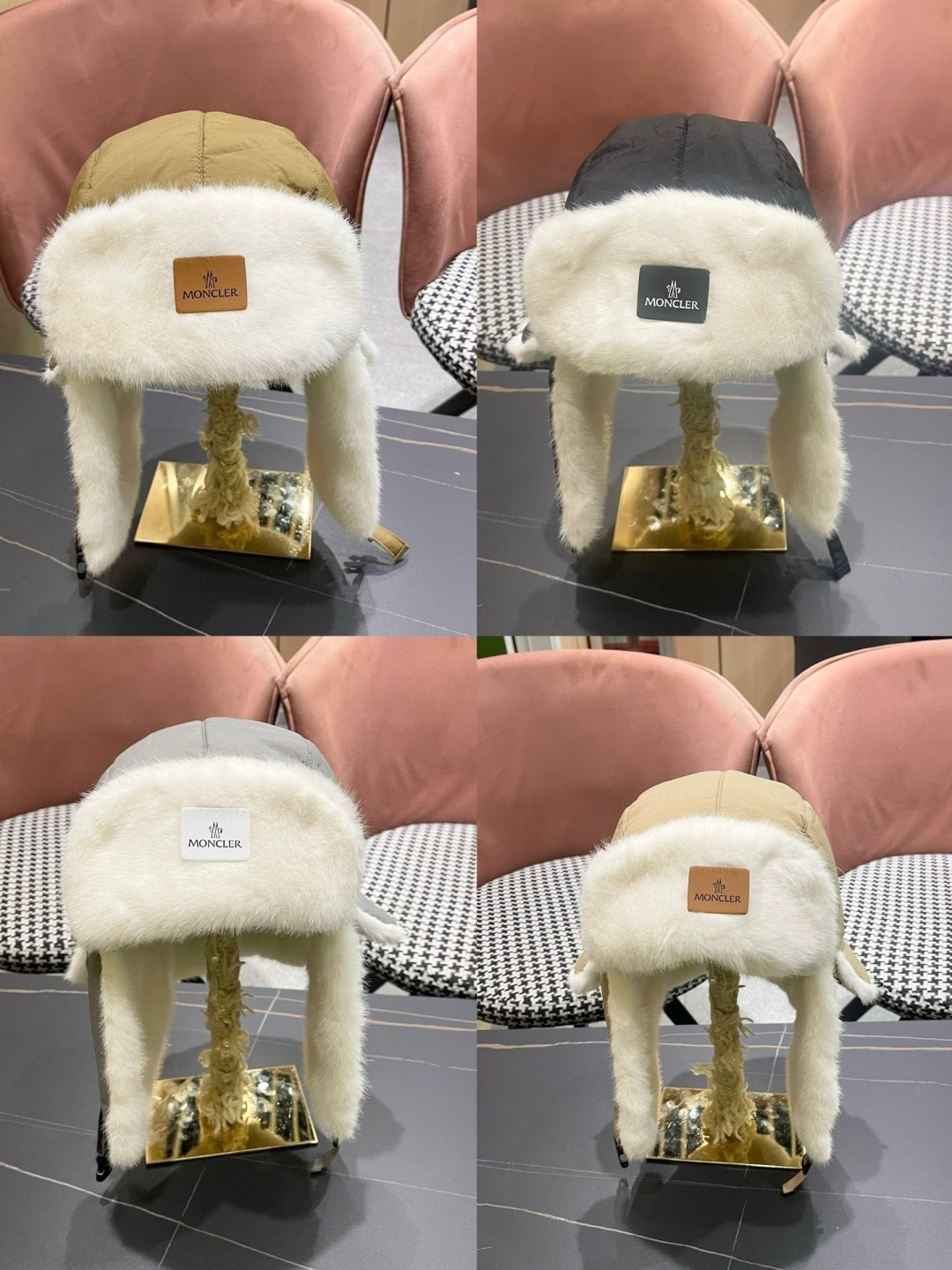  moncler蒙口新款冬加绒保暖护耳雷锋女士棉帽冬天防风寒套头帽子滑雪东北加厚骑行帽