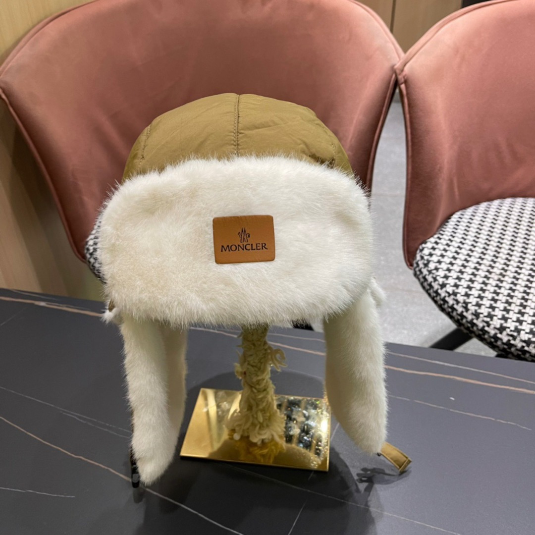  moncler蒙口新款冬加绒保暖护耳雷锋女士棉帽冬天防风寒套头帽子滑雪东北加厚骑行帽