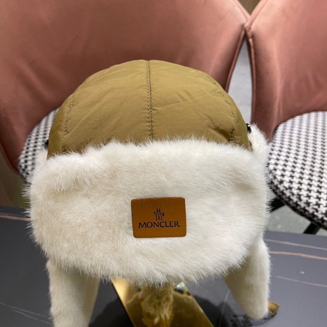  moncler蒙口新款冬加绒保暖护耳雷锋女士棉帽冬天防风寒套头帽子滑雪东北加厚骑行帽