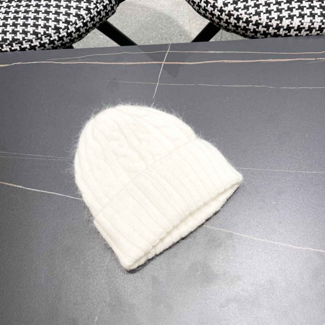 【MONCLER蒙口】2025秋冬新款兔毛韩版毛线帽，出街超好搭配！