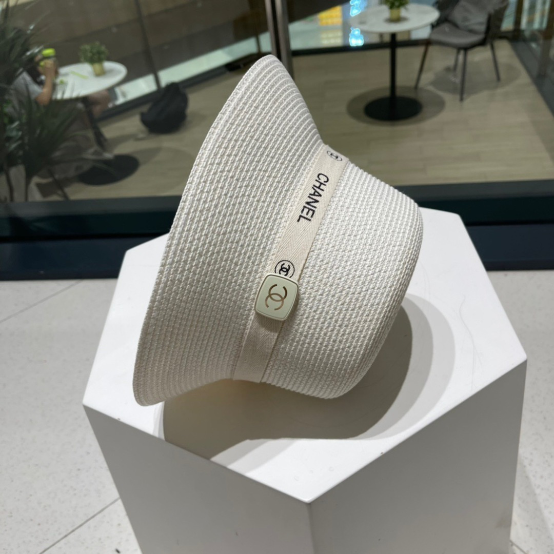  Chanel香奈儿草帽，。新款草帽，名媛风 版型好、头围59cm