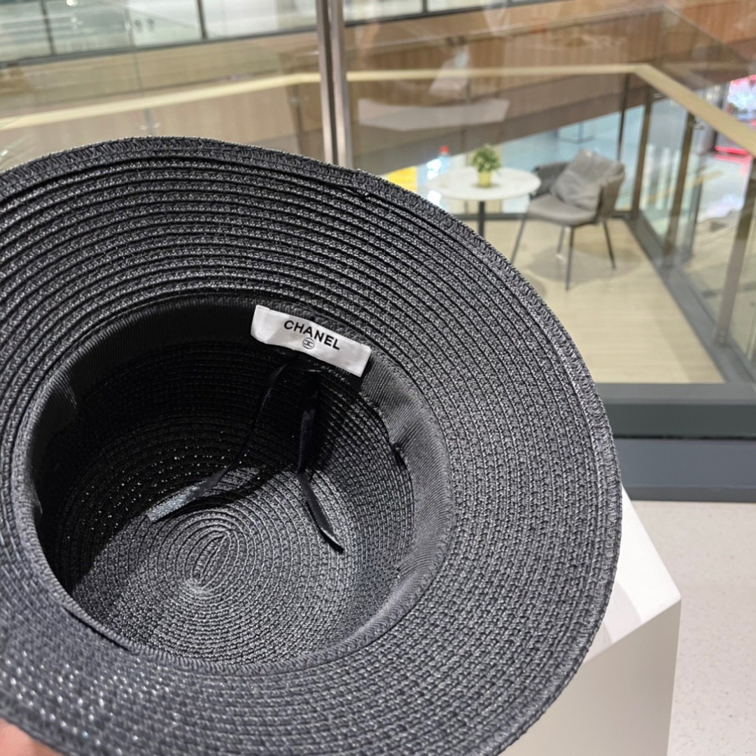  Chanel香奈儿草帽，。新款草帽，名媛风 版型好、头围59cm