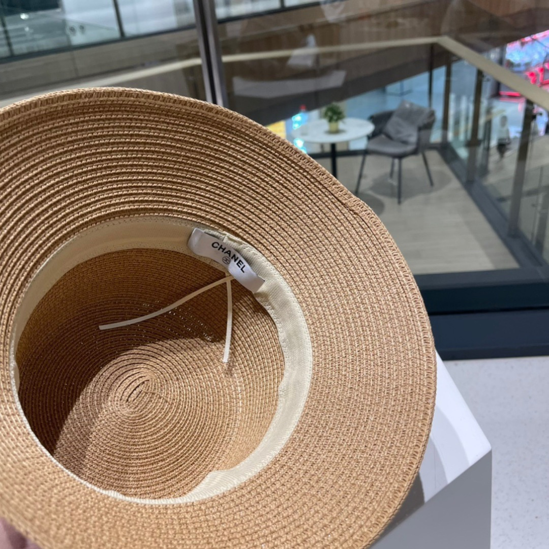  Chanel香奈儿草帽，。新款草帽，名媛风 版型好、头围59cm