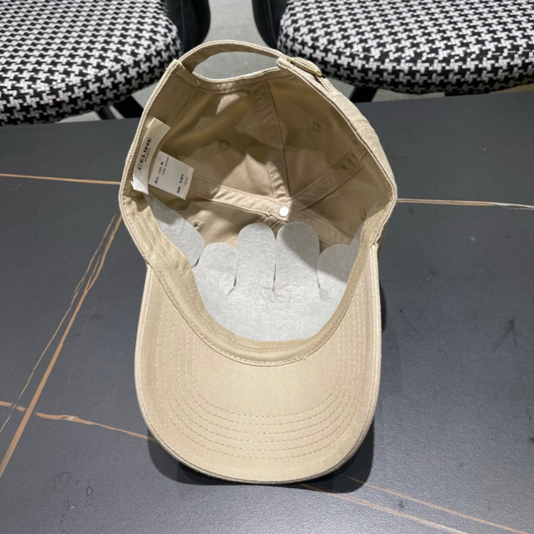 【Celine赛琳】2025早春新款棒球帽，男女通用的潮款做旧非常好搭