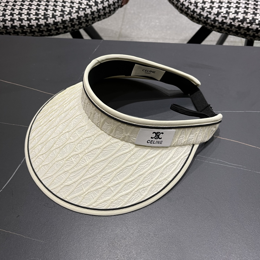  Celine赛琳 空顶防晒帽子女夏季遮脸防紫外线遮阳帽骑车大帽檐2025新款太阳帽