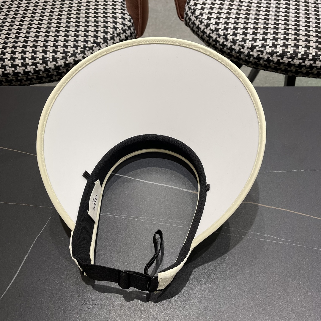  Celine赛琳 空顶防晒帽子女夏季遮脸防紫外线遮阳帽骑车大帽檐2025新款太阳帽