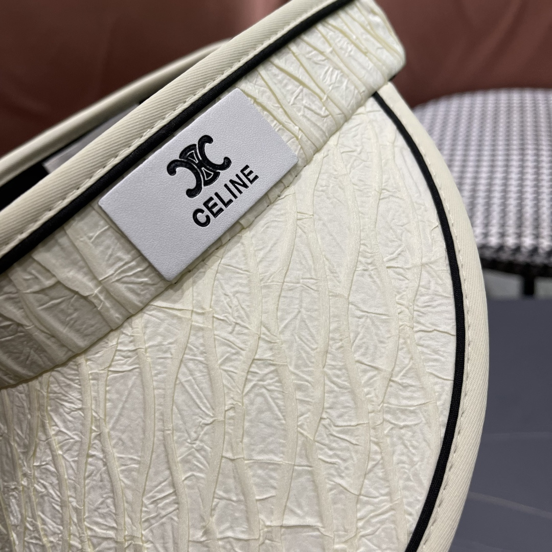  Celine赛琳 空顶防晒帽子女夏季遮脸防紫外线遮阳帽骑车大帽檐2025新款太阳帽