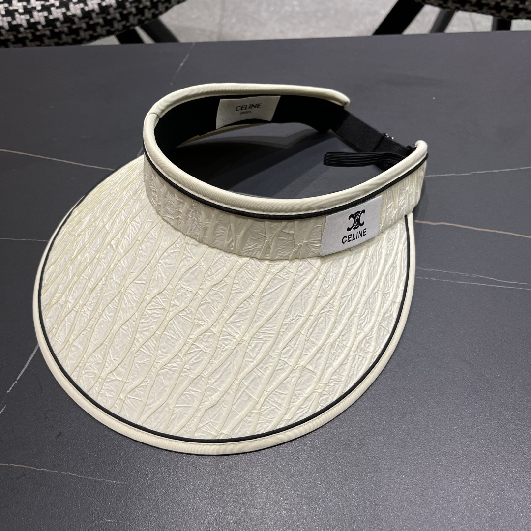  Celine赛琳 空顶防晒帽子女夏季遮脸防紫外线遮阳帽骑车大帽檐2025新款太阳帽