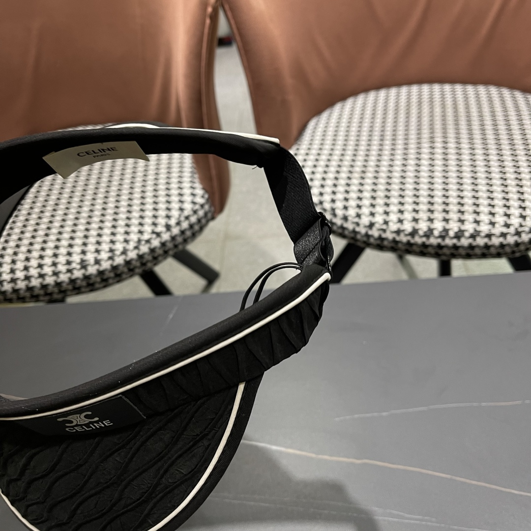  Celine赛琳 空顶防晒帽子女夏季遮脸防紫外线遮阳帽骑车大帽檐2025新款太阳帽